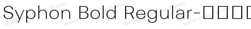 Syphon Bold Regular字体转换